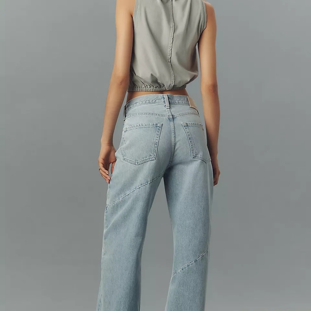 Citizens of Humanity Ayla Swirl High-Rise Tapered Jeans